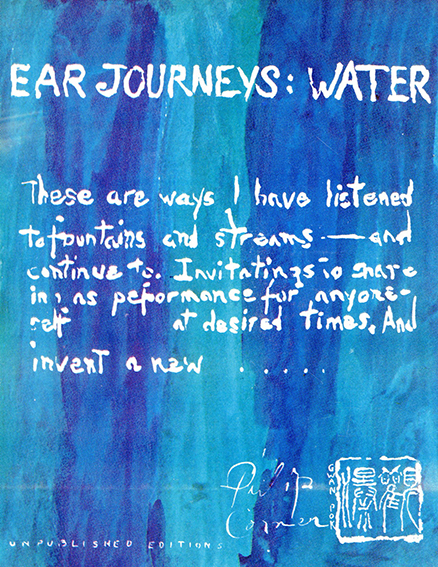 フィリップ・コナー Ear Journeys:water／フィリップ・コナー