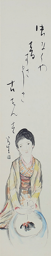 竹久夢二画幅「虫」／竹久夢二