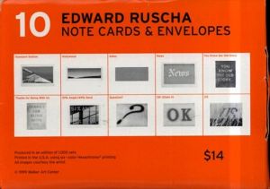 エド・ルシェ　10 Edward Ruscha Note Cards & Envelopes/Edward Ruschaのサムネール