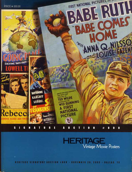 ヘリテージ・オークション・カタログ　Heritage Vintage Movie Posters #808