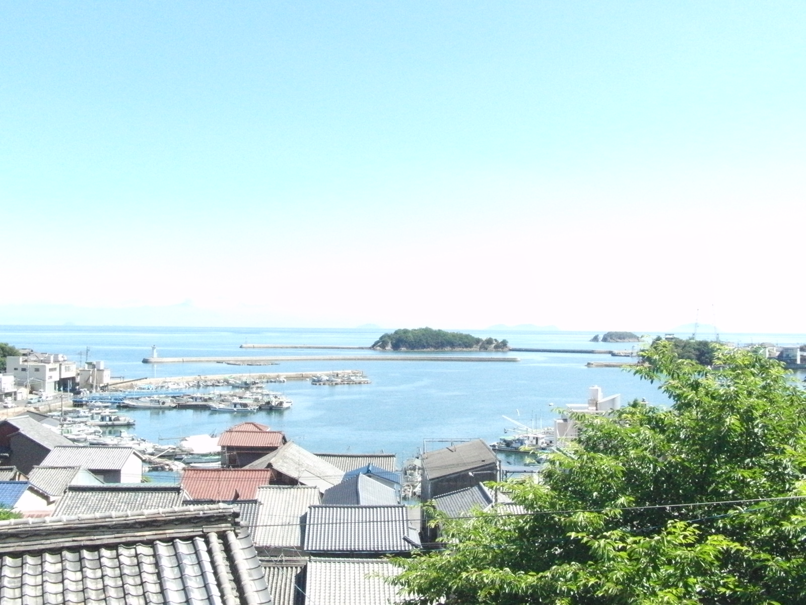 高台より鞆の浦風景