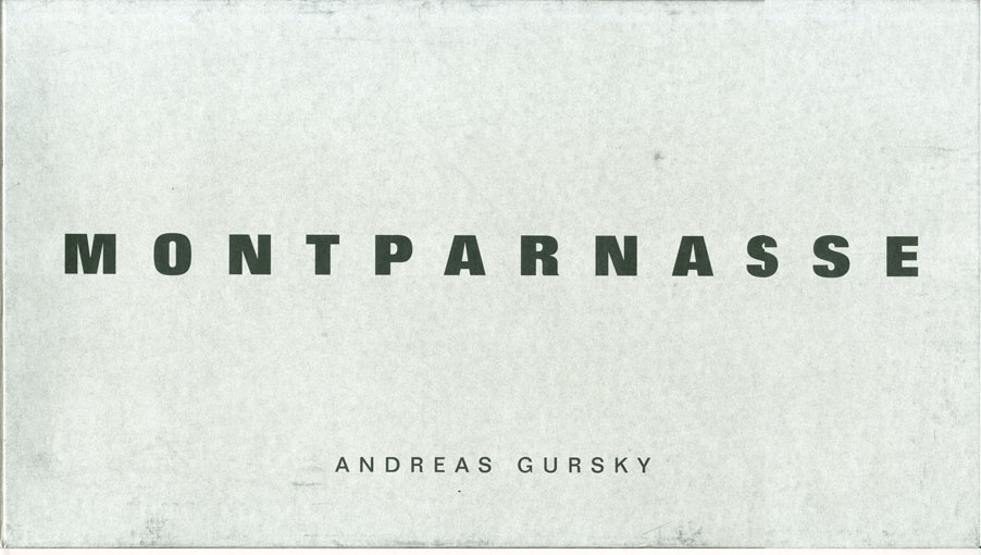 アンドレアス・グルスキー Montparnasse Andreas Gursky写真　Hans Irrekエッセイ 1995年／Oktagon Verlagsgesellschaft mbH　独語版　プリント1枚付　「Image」「Texte」2冊揃　函