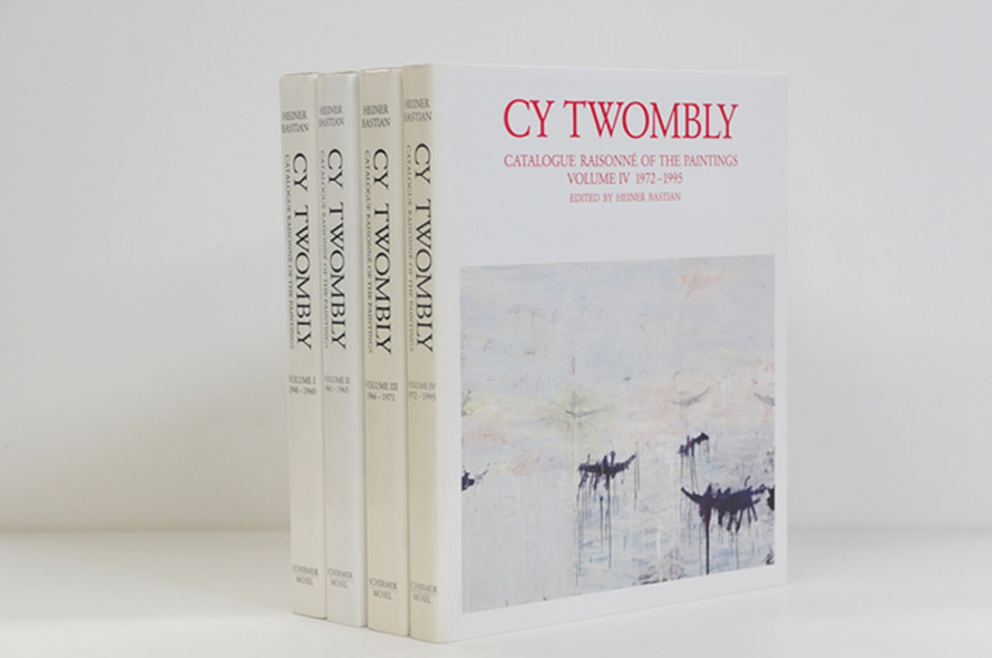 サイ・トンブリー　カタログ・レゾネ　Cy Twombly: Catalogue Raisonne of the Paintings　全4冊揃 Cy Twombly　Heiner Bastian編 1992-1995年／Schirmer/Mosel　英・独語版　カバー　函　全4冊揃