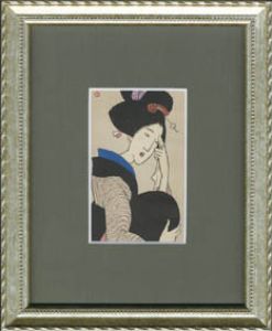 竹久夢二版画額　11/