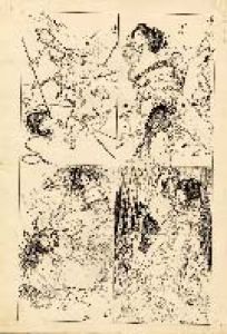 伊藤晴雨画稿　四分割図（３）/伊藤晴雨のサムネール