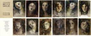Visages Pour Delie フィニー版画集/Maurice Sceve文　Leonor Fini画