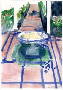 大竹伸朗画額「噴水」/Shinro Ohtakeのサムネール