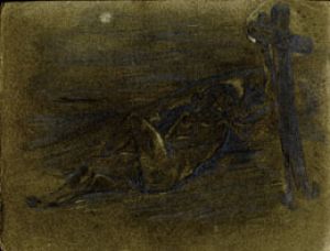 フェリシアン・ロップス画額「Eine Maria Magdalena」/Felicien Ropsのサムネール
