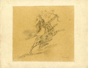 フェリシアン・ロップス画額「La Centauresse」/Felicien Ropsのサムネール