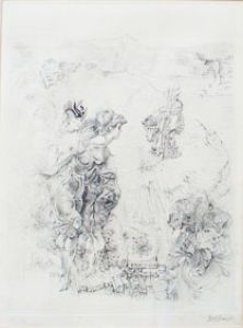 ハンス・ベルメール版画額/Hans Bellmer