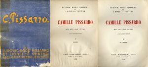 ピサロ　レゾネ Camille Pissarro Son Art-Son Oeuvre 1632 Illustrations I Texte,II Planches 2冊組/Ludovic Rodo Pisaro, Lionello Venturi