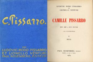 ピサロ　レゾネ Camille Pissarro Son Art-Son Oeuvre 1632 Illustrations I Texte,II Planches 2冊組/Ludovic Rodo Pisaro, Lionello Venturi