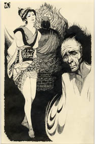 岩田専太郎 午後｜ 木版画