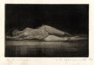 山本六三銅版画額/山本六三のサムネール