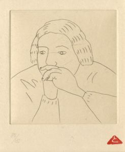 有元利夫版画額/有元利夫
