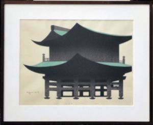 斎藤清版画額/
