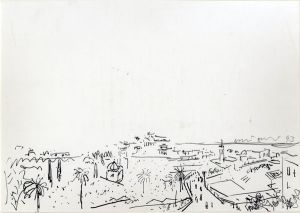 大竹伸朗画額「モロッコ風景」/Shinro Ohtakeのサムネール