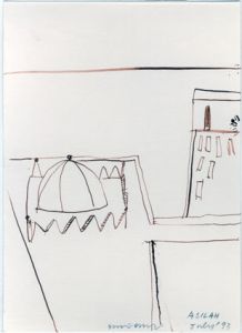 大竹伸朗画額「Asilah July '93」/Shinro Ohtake