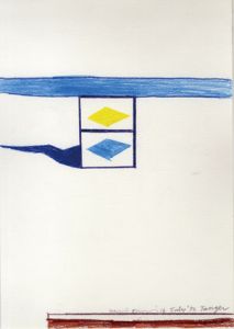 大竹伸朗画額「Tanger　16 July '93」/Shinro Ohtake