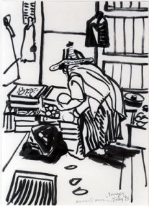 大竹伸朗画額「Tanger July '93」/Shinro Ohtake
