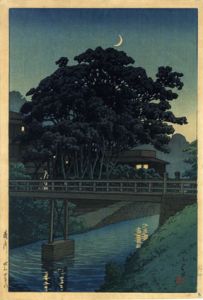 川瀬巴水版画額「滝野川」/Hasui Kawase