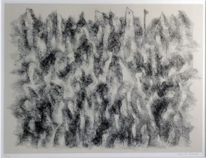 難波田龍起版画額/