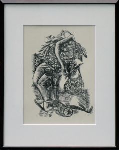 瑛九版画額/