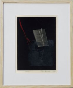 篠田桃紅版画額　「Down」/のサムネール