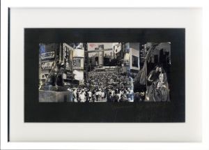 篠山紀信　フォトコラージュ額 「Shinoyama by Kishin Shinoyama　Shibuya　1982」/篠山紀信