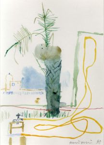 大竹伸朗画額「水道ホース」/Shinro Ohtakeのサムネール