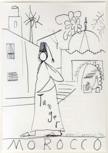 大竹伸朗画額「Tanger Morocco」/