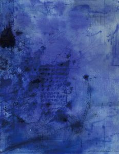 大竹伸朗画額「Bldg. in Blue」/Shinro Ohtake