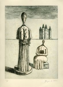 ジョルジュ・デ・キリコ版画額「Dualite」/Giorgio De Chirico