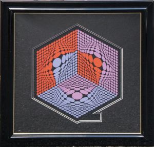 ヴィクトル・ヴァザルリ版画額/Victor Vasarelyのサムネール