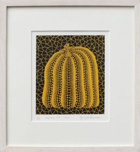 草間彌生版画額「かぼちゃ ST」/Yayoi Kusama
