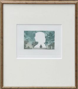 野中ユリ版画額　「影のナルキッソス」/野中ユリのサムネール