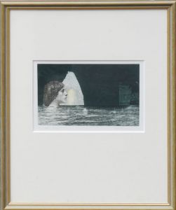 野中ユリ版画額　「海のナルキッソス」/野中ユリのサムネール