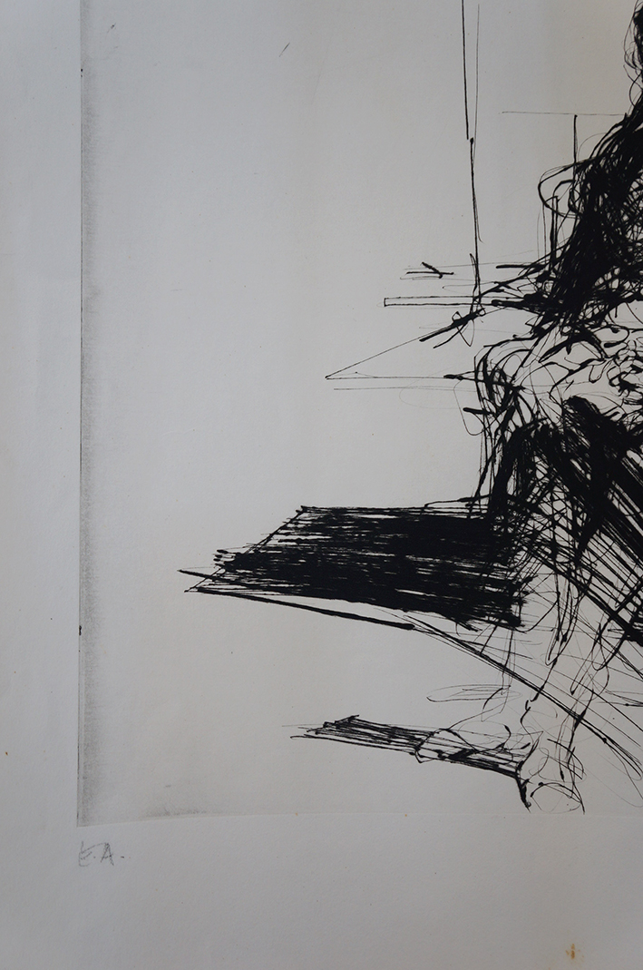 クロード・ワイズバッシュ版画「Portrait6」 / Claude Wisebash