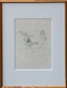 ハンス・ベルメール版画額「L'Amour」/Hans Bellmerのサムネール