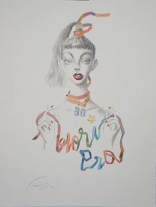金子国義版画「Fairy」サイン入　限900　 /のサムネール