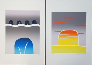 南正雄版画集　シルクスクリーン4枚入　サイン入　限150/のサムネール