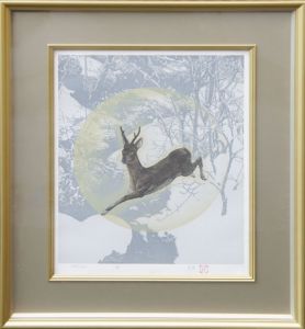 下田義寛版画額「渓」/Yoshihiro Shimodaのサムネール