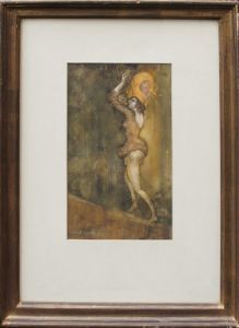 横尾龍彦画額「踊る女（仮題）」/のサムネール