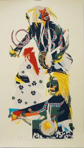 田中正秋版画「佐賀浮立」/のサムネール
