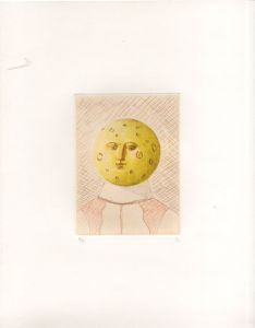 有元利夫版画額「Moon Man」/有元利夫