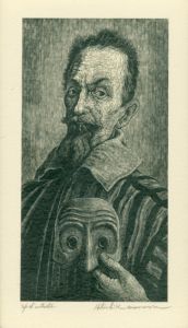 柄澤斎版画額「肖像Ⅰ　クラウディオ・モンテヴェルディ」/のサムネール