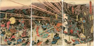 三代豊国浮世絵　「岩戸神楽乃起顕」/歌川豊国