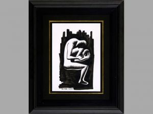 マーク・コスタビ画額「二人」/Mark Kostabiのサムネール