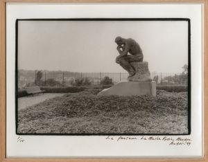 安斎重男プリント額「Le Penseur( Le Musee Rodin,Moudon)」考える人/Shigeo Anzaiのサムネール