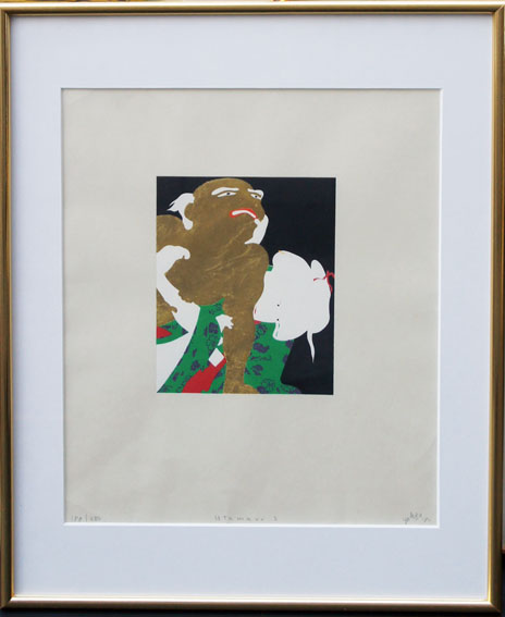 横尾忠則 オリジナル木版画 「UTAMARO 1」